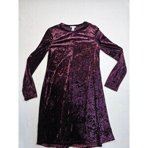 Velvet Plum Purple Long-Sleeve Dress London TImes Whimsigoth Fairy Goth Size 6
